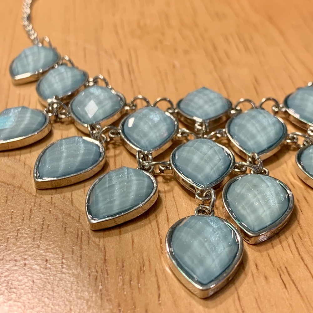 Sky Blue Petals Necklace